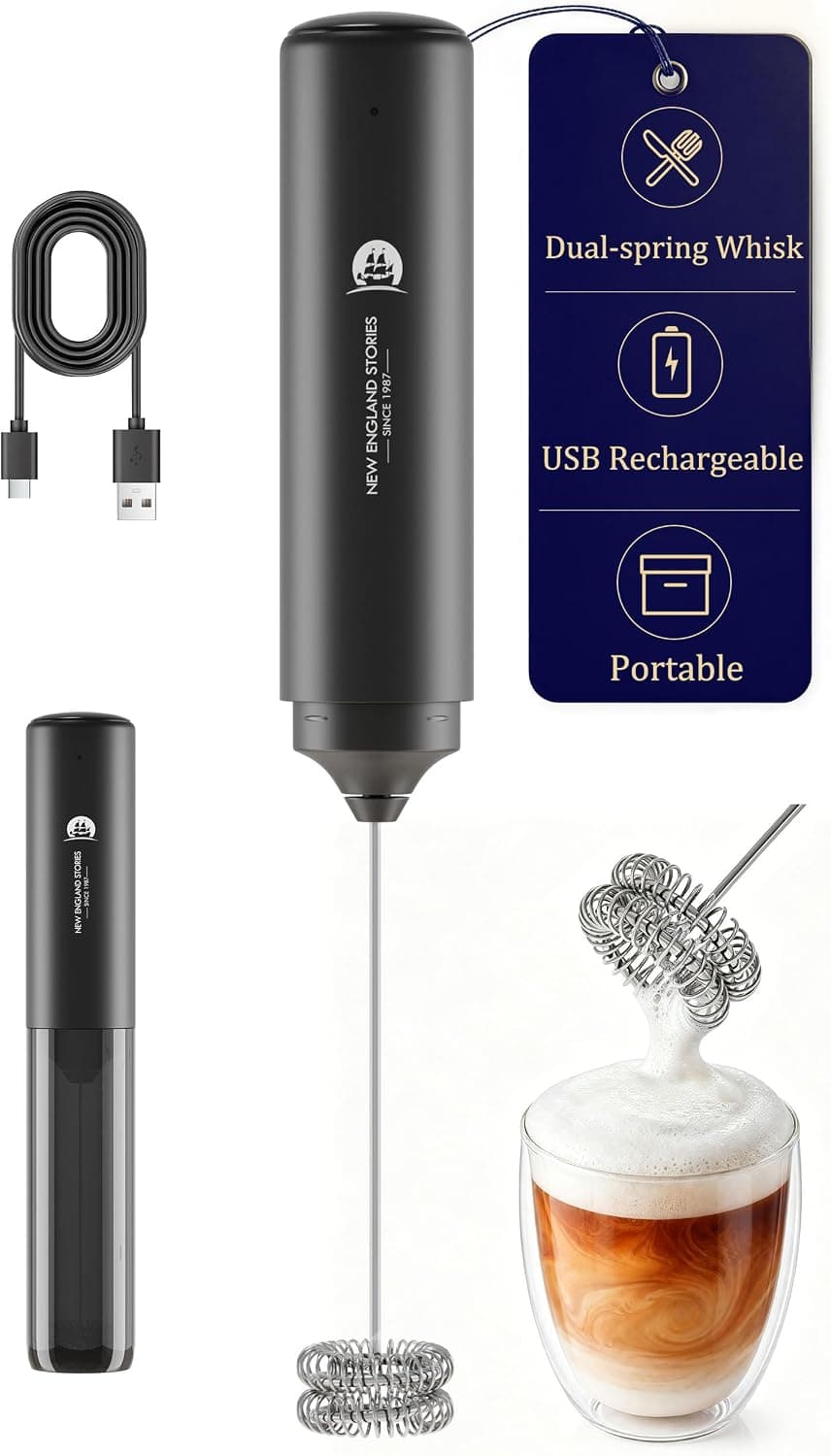 Pro Electric Rechargeable Handheld Frother main view