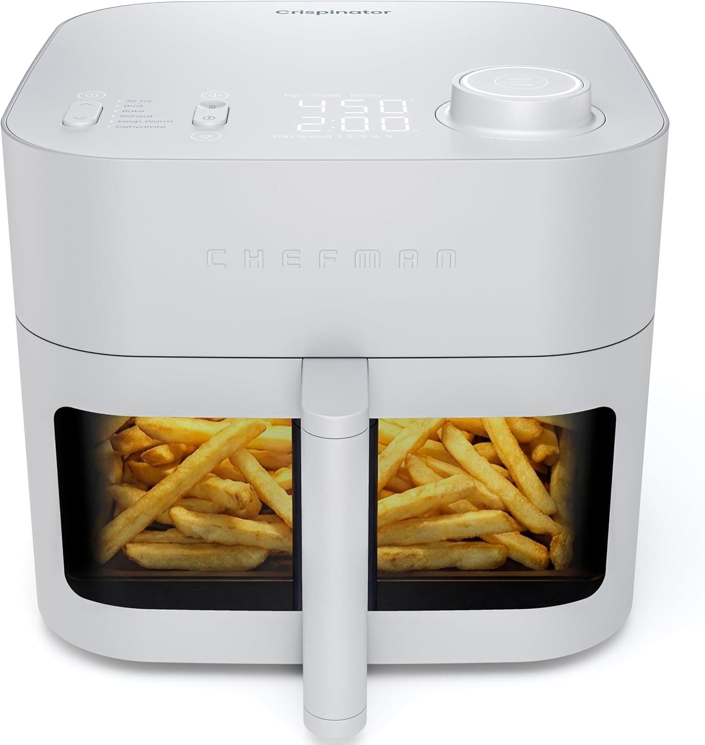 Chefman Crispinator Pro 8-Quart Matte Black Air Fryer