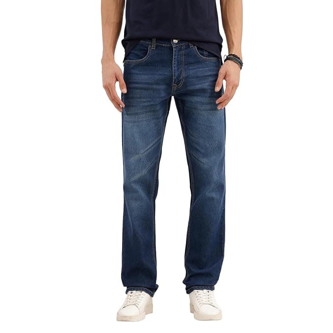 WROGN regular fit stretch jeans front view on model