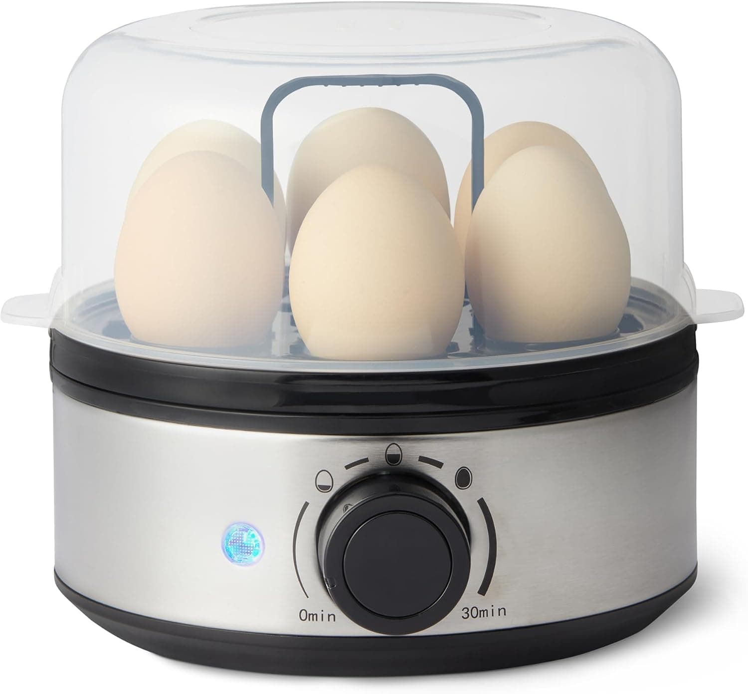 Amazon Basics Rapid 6-Egg Cooker White main view