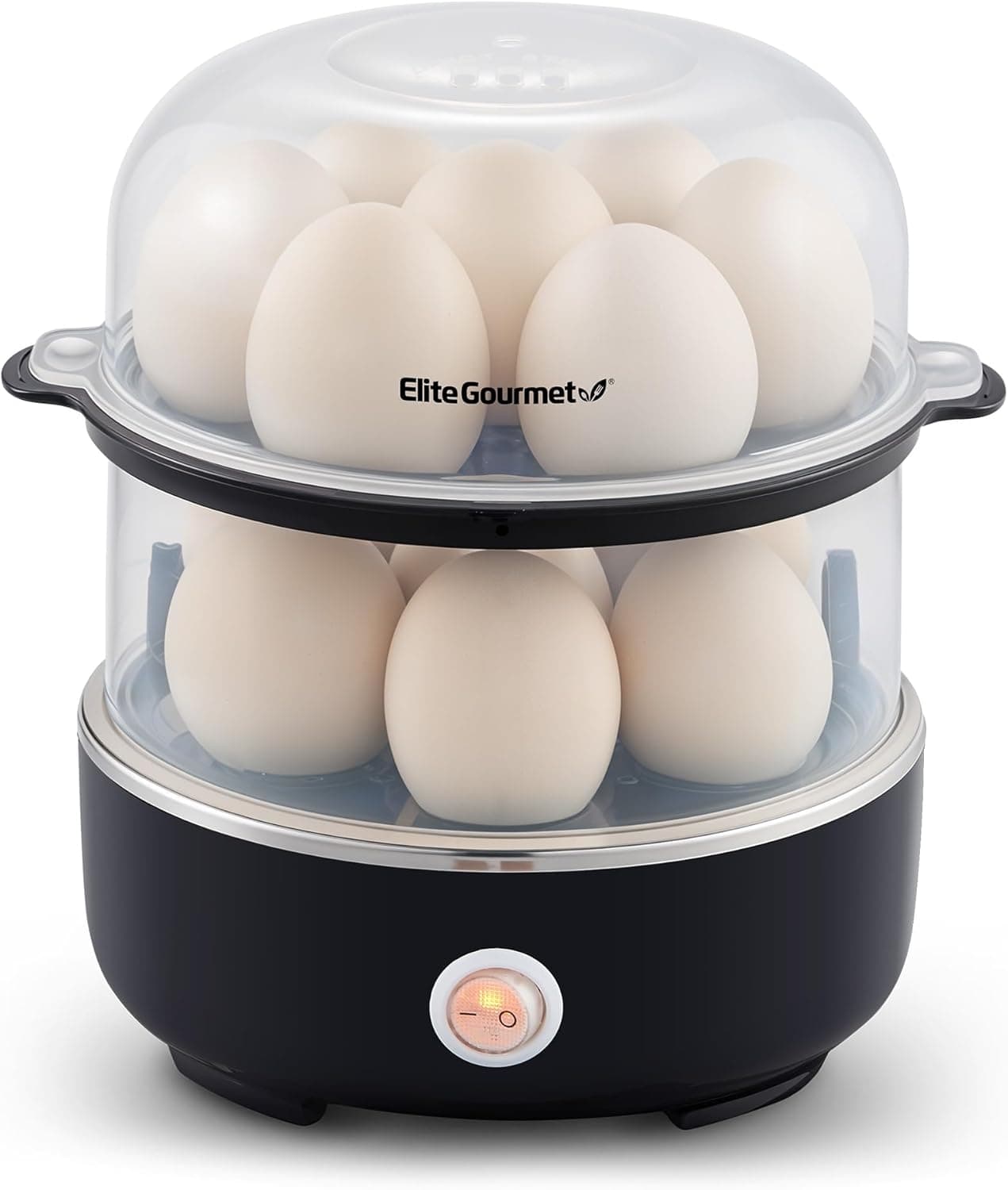 Elite Gourmet EGC1215B 14-Egg Cooker main view