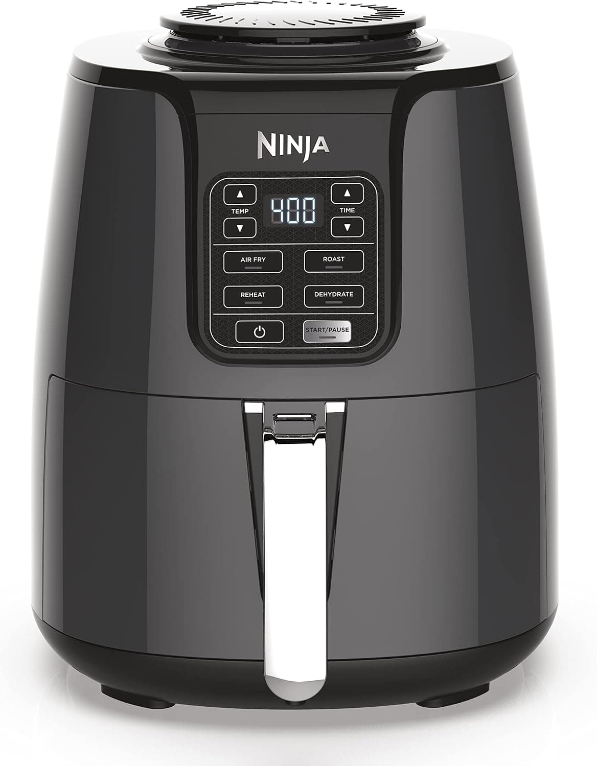 Ninja AF101 4-Quart Air Fryer in Black and Gray front view