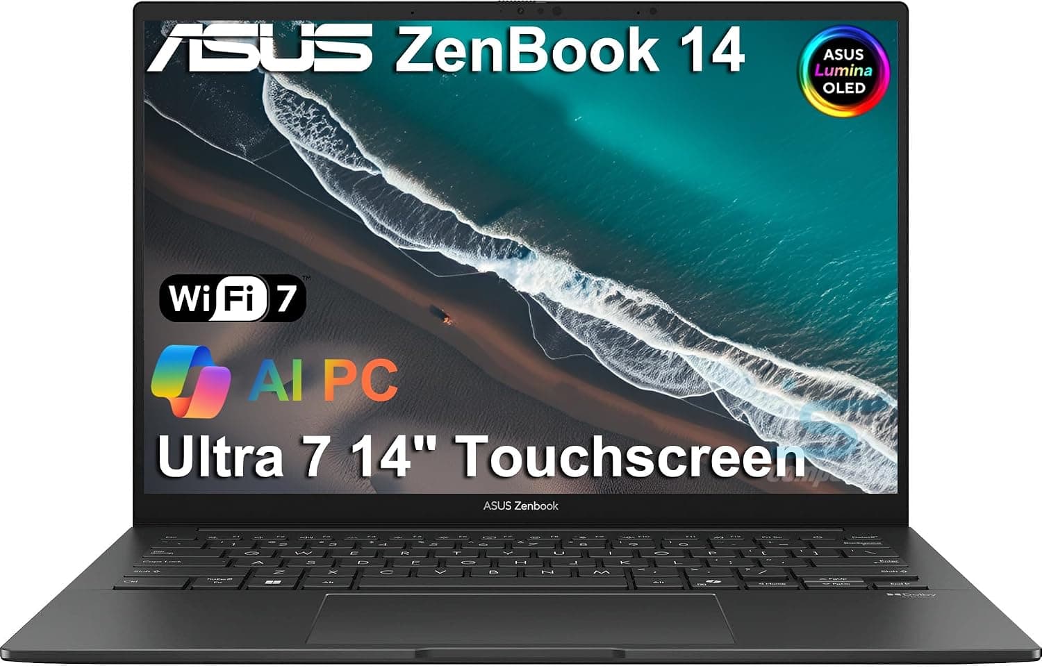 ASUS Zenbook 14 OLED UX3405 Ponder Blue front view