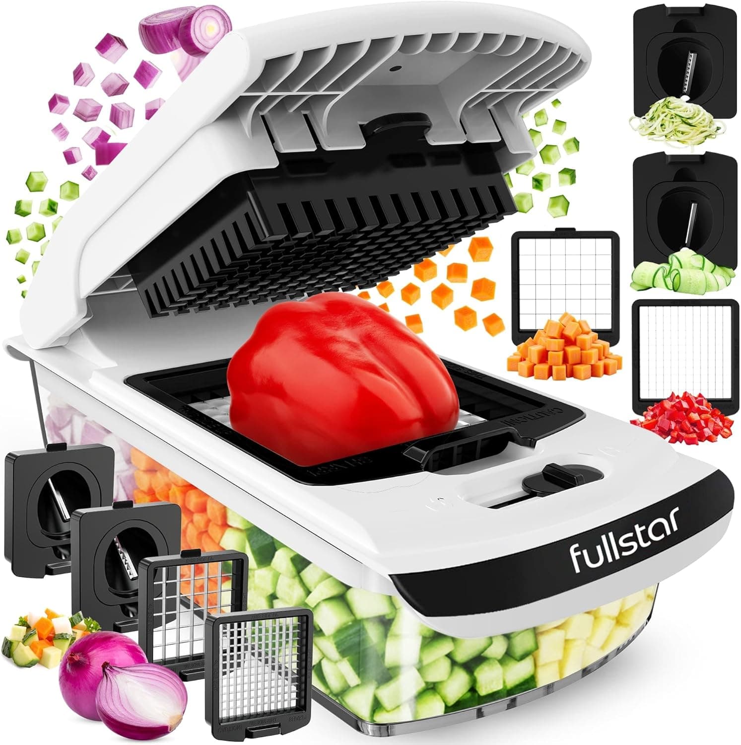 Fullstar 4-in-1 Vegetable Chopper white main view
